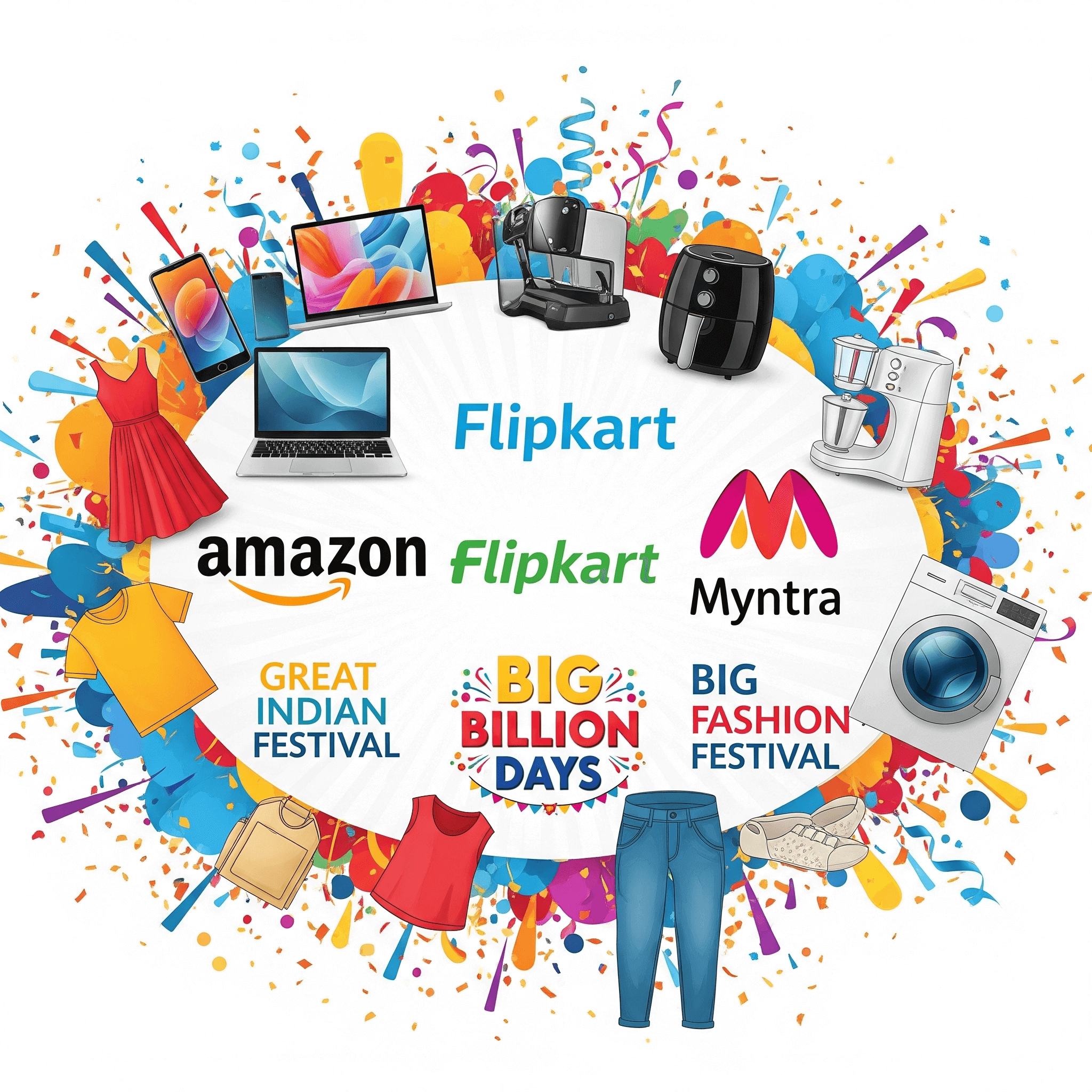 Amazon Great Indian Festival vs Flipkart Big Billion Days 2025